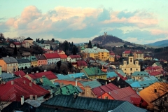 Pohľad na mesto, v pozadí Kalvária