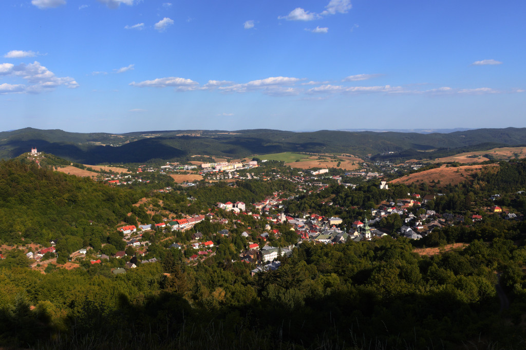 Banská Štiavnica, pohľad z tajchu Ottergrund